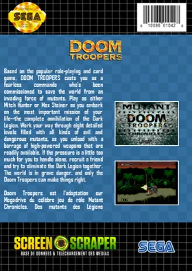 Doom Troopers (USA) box cover back